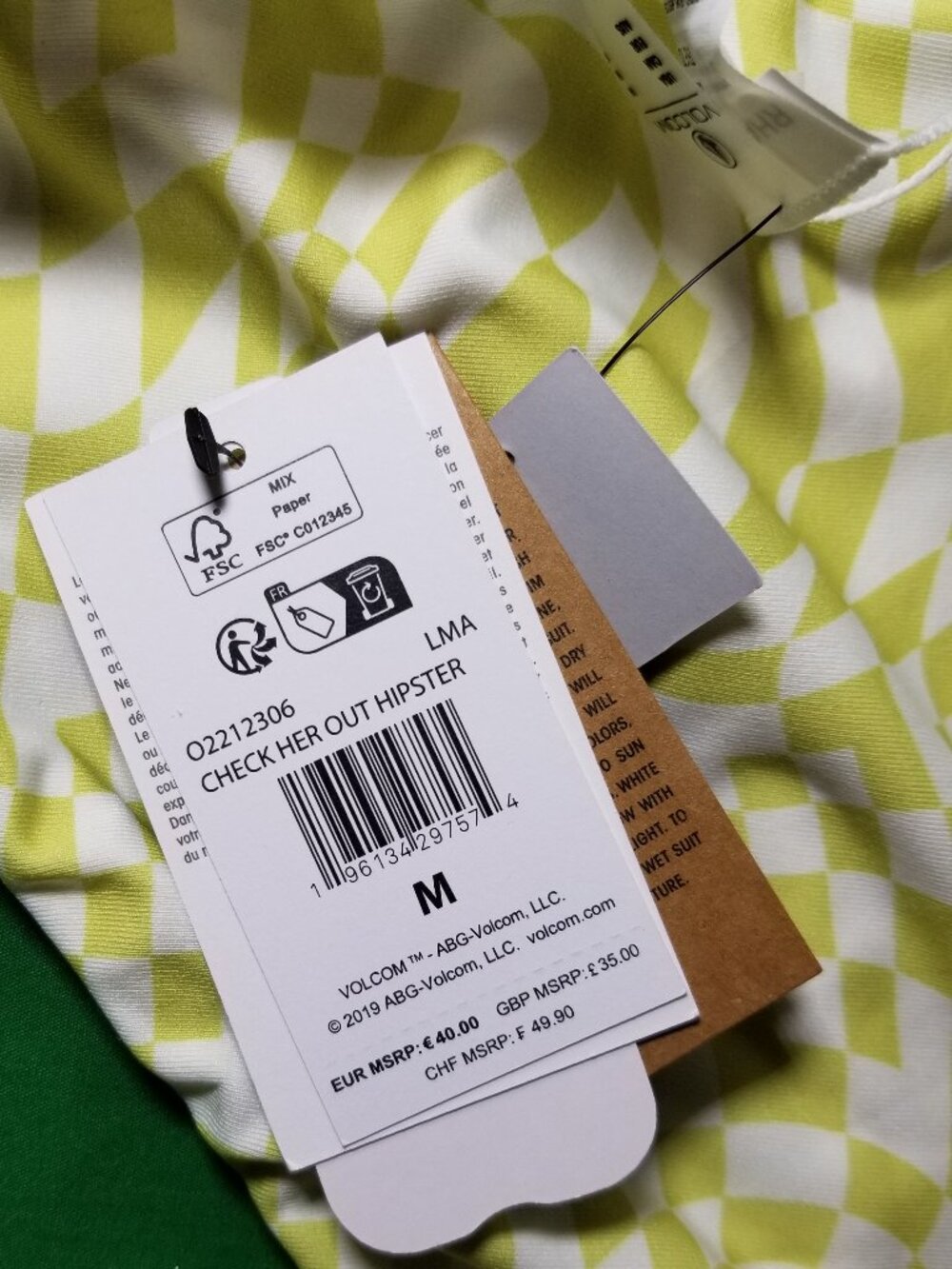 Volcom Check Her Out Reversible Bikini Bottom Swimwear Medium Surf Beach NWT - Picture 11 of 12